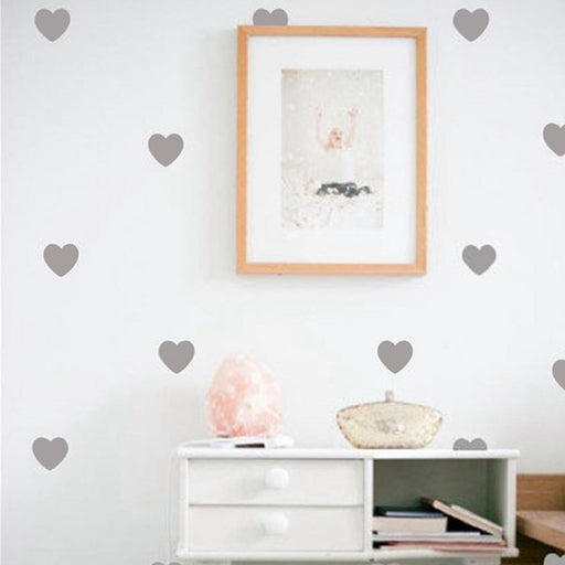Little Hearts Wall Sticker Decals, Removable Home Decoration Art Wall Decals Baby Girl Room Modern Decor