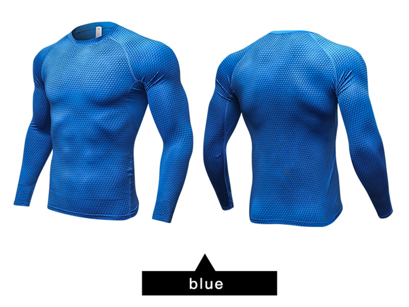 New Long Sleeve Sport Shirt Men Quick Dry Running T-shirts for Gym Fitness Crossfit Soccer Jersey