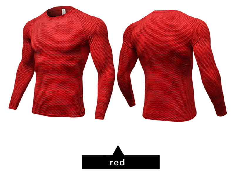 New Long Sleeve Sport Shirt Men Quick Dry Running T-shirts for Gym Fitness Crossfit Soccer Jersey
