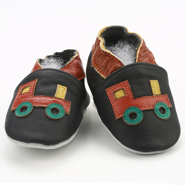 Skid-Proof Baby Shoes Soft Genuine Leather Baby Boys Girls Infant Shoes Slippers 0-6 6-12 12-18 18-24 First Walkers
