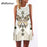 Summer Dress Women Floral Print Chiffon Sleeveless Boho Style Short Beach Dress Boho Style