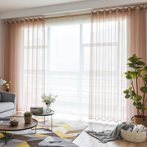 Sheer Drapery Panels in neutral colors