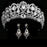 Bridal Wedding Jewelry Set Tiaras Crown with Earrings Headband Wedding Accessories