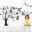 Black 3D DIY Photo Tree PVC Wall Decals/Adhesive Family Wall Stickers Mural Art Home Decor 200*250Cm/79*99in