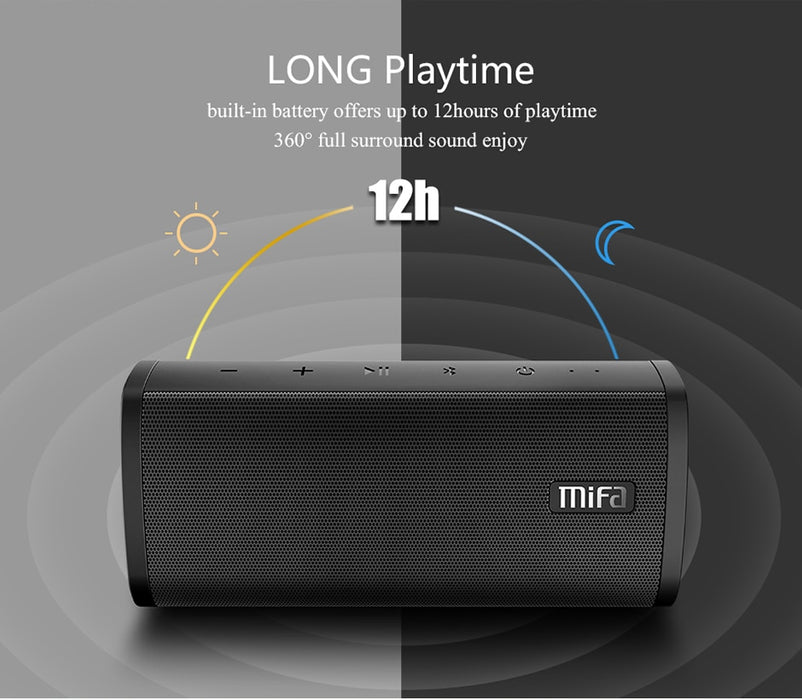 Mifa Portable Bluetooth speaker Portable Wireless Loudspeaker Sound System 10W stereo Music surround Waterproof Outdoor Speaker