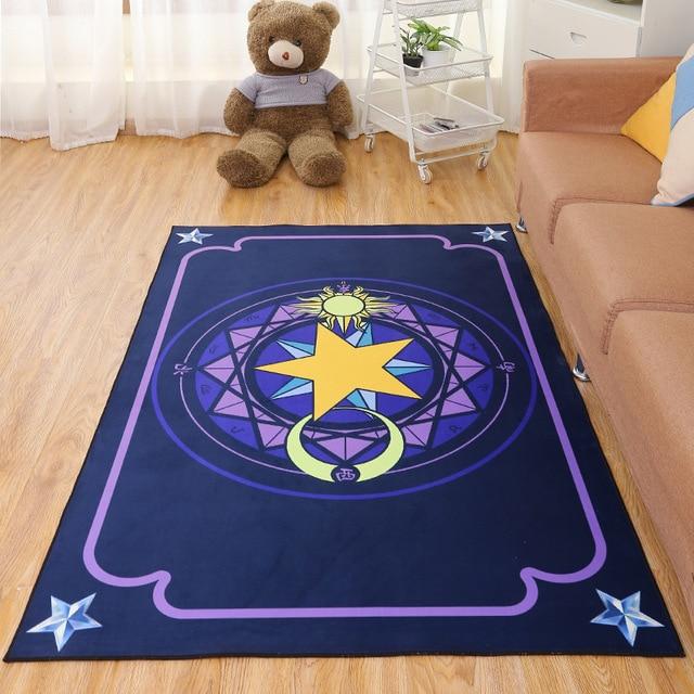 Moon Star Printed Large Size Home Rugs