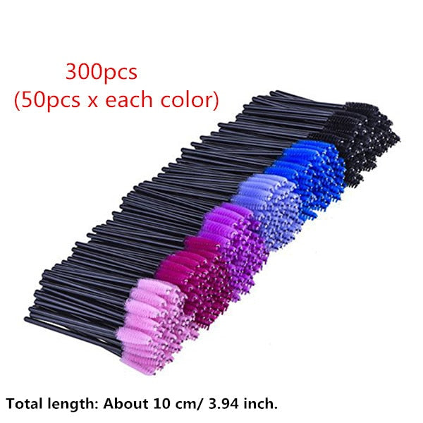 Multicolor Disposable Makeup 1 Pack Eyelash Brush Mascara Wands Tool Applicators Kit