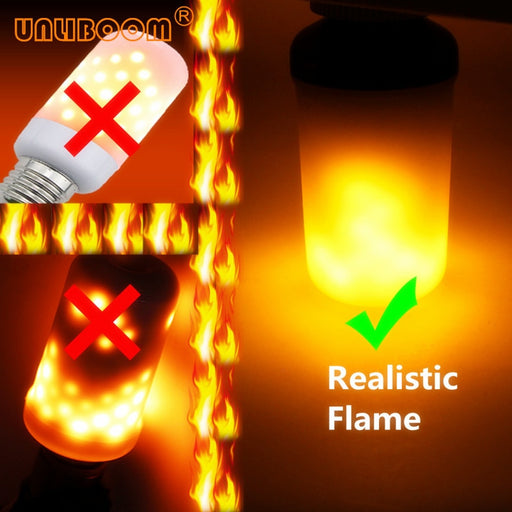Flame Lights LED Flame Effect Fire Light Bulb 7W 9W Decor Lamp