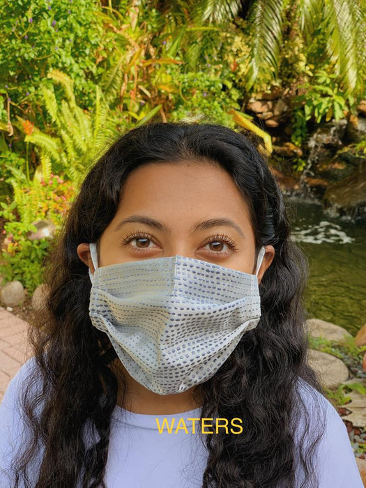 Face Mask Double Lined, Reusable, Washable, Comfortable, Foldable in Patterned Fabric