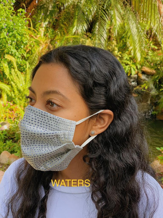 Face Mask Double Lined, Reusable, Washable, Comfortable, Foldable in Patterned Fabric