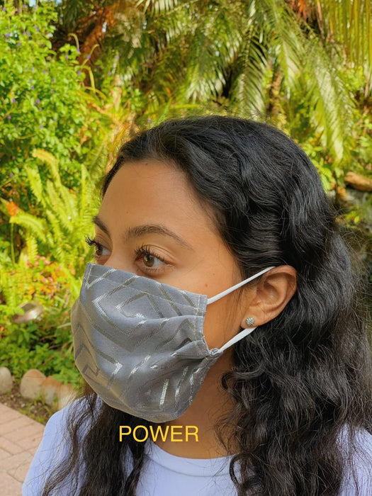 Face Mask Double Lined, Reusable, Washable, Comfortable, Foldable in Patterned Fabric