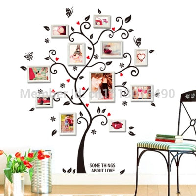 DIY 3D Removable PVC Photo Tree Wall Decals/Adhesive Wall Stickers Home Decor
