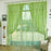 Green Willow Sheer Curtain For Living Room Window Blackout Curtains Home Decor Draperies Drapes Green Organza Tulle Curtain 1Pcs