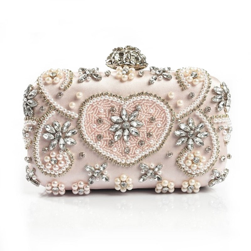 Luxury Diamond Rhinestone Clutch Evening Bags Vintage