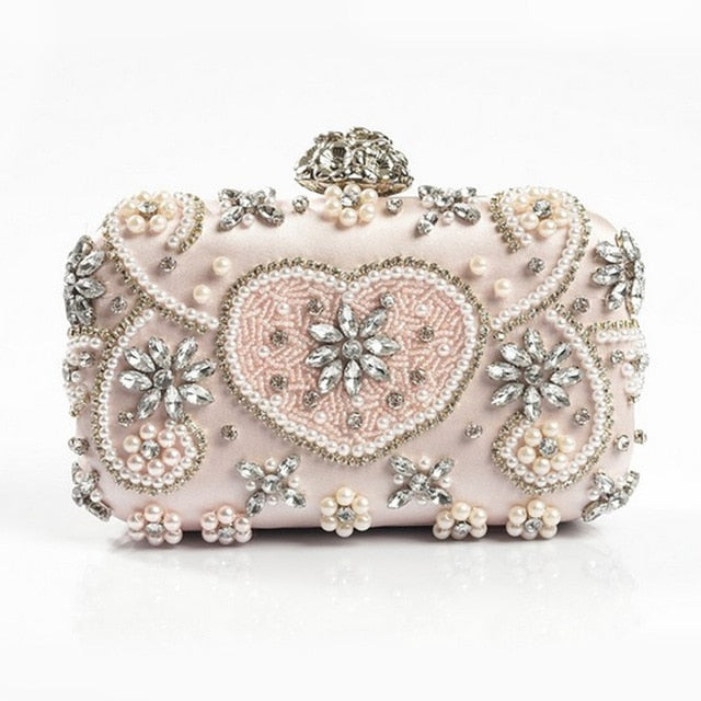 Luxury Diamond Rhinestone Clutch Evening Bags Vintage