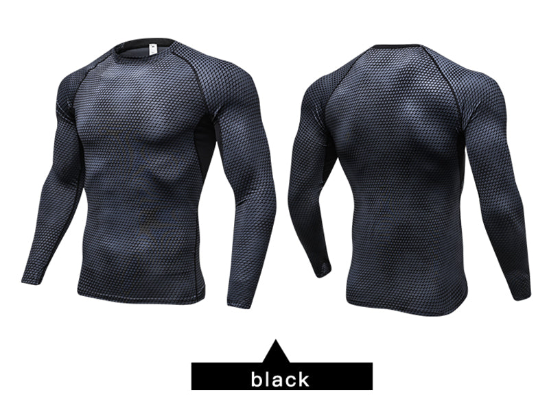 New Long Sleeve Sport Shirt Men Quick Dry Running T-shirts for Gym Fitness Crossfit Soccer Jersey