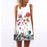 Summer Dress Women Floral Print Chiffon Sleeveless Boho Style Short Beach Dress Boho Style