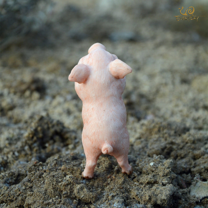 Garden miniatures decoration everyday Collection Resin Struggling pig fairy  & Home Decoration Accessories