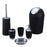 Bathroom Set 6 Piece Plastic Bath Accessory