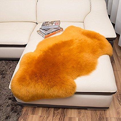 Wool Area Rugs 2*3 feet Brown Zealand & Australian 100 % Real Wool