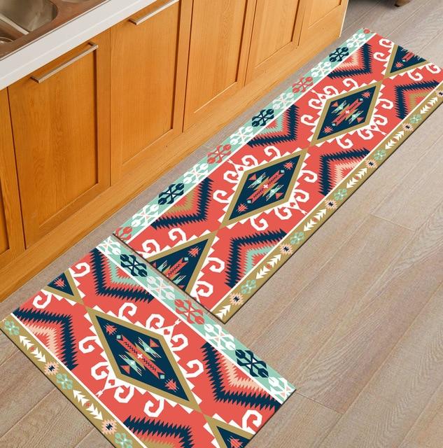 Anti-Slip Door Mat Modern Geometric  for Kitchens