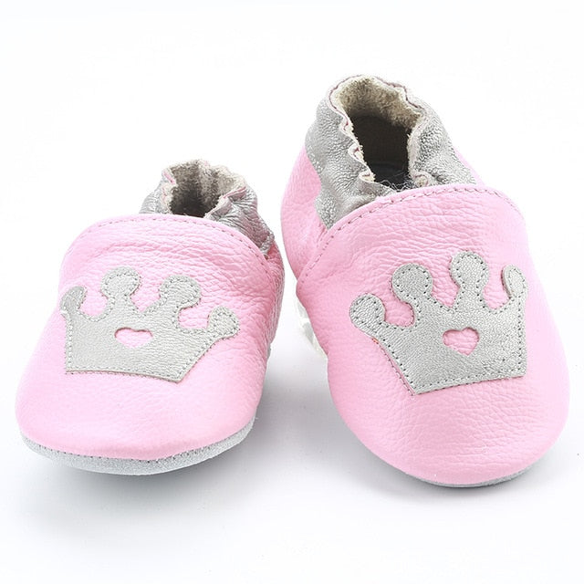Skid-Proof Baby Shoes Soft Genuine Leather Baby Boys Girls Infant Shoes Slippers 0-6 6-12 12-18 18-24 First Walkers