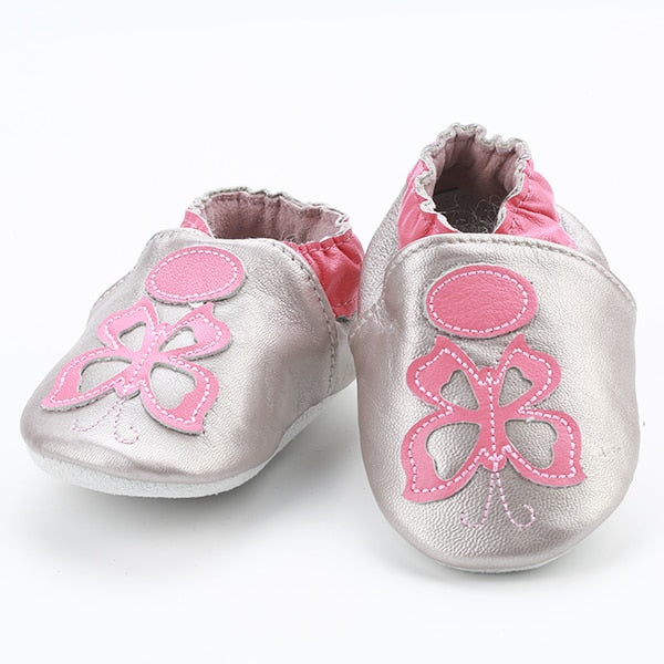 Skid-Proof Baby Shoes Soft Genuine Leather Baby Boys Girls Infant Shoes Slippers 0-6 6-12 12-18 18-24 First Walkers