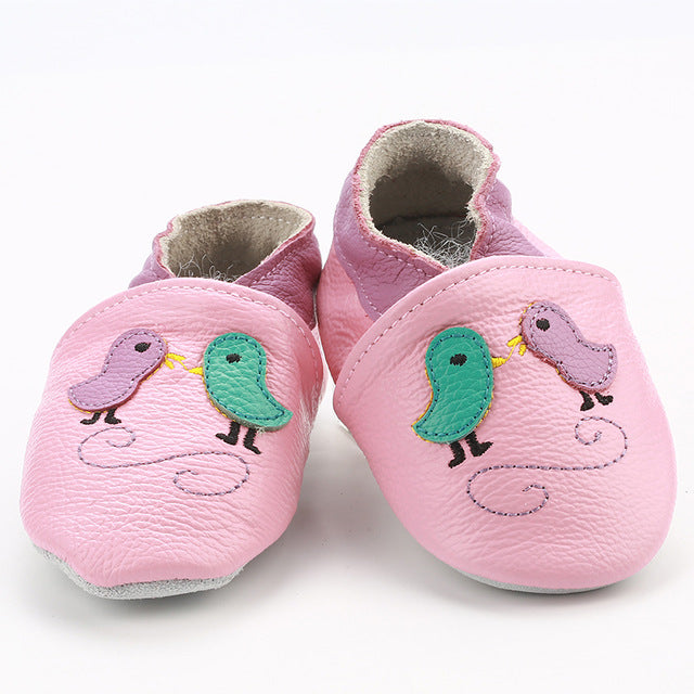 Skid-Proof Baby Shoes Soft Genuine Leather Baby Boys Girls Infant Shoes Slippers 0-6 6-12 12-18 18-24 First Walkers