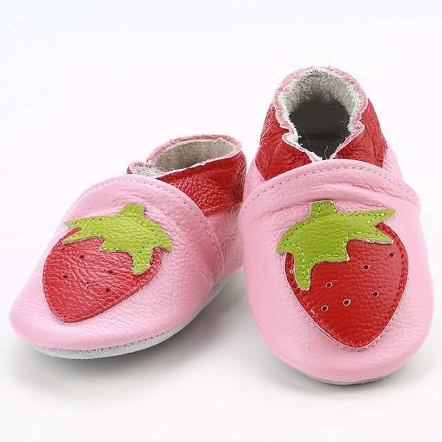 Skid-Proof Baby Shoes Soft Genuine Leather Baby Boys Girls Infant Shoes Slippers 0-6 6-12 12-18 18-24 First Walkers