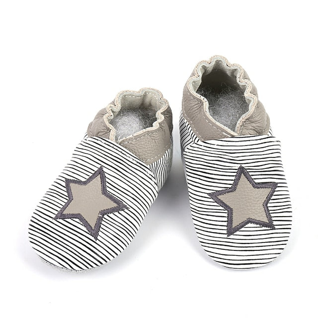 Skid-Proof Baby Shoes Soft Genuine Leather Baby Boys Girls Infant Shoes Slippers 0-6 6-12 12-18 18-24 First Walkers