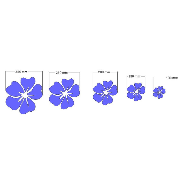 Flower Pattern Wall Sticker Home Decor 3D Wall Decal Art DIY Mirror Wall Stickers 5 pcs  Living Room Decoration Silver/Gold