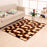 Rug Contemporary Abstract Design in soft Fleece Livingroom Carpet