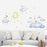 Cartoon White Clouds Rabbit Wall Stickers For Baby/Kid Bedrooms
