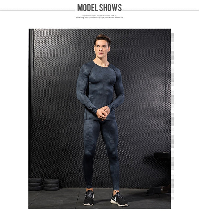 New Long Sleeve Sport Shirt Men Quick Dry Running T-shirts for Gym Fitness Crossfit Soccer Jersey