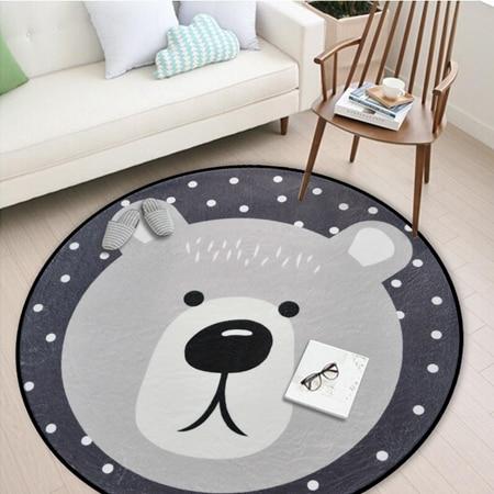 Nordic Soft Play Floor Mat White Grey for Children Kids