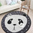 Nordic Soft Play Floor Mat White Grey for Children Kids