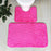 Bath Mats 3D Stone Memory Foam 2pcs Set Anti-Slip Floor Mats Bathroom Toilet Rugs