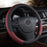 Leather Universal Car Steering-wheel Cover 38CM Car-styling Sport Auto Steering Wheel Covers Anti-Slip Automotive Accessories