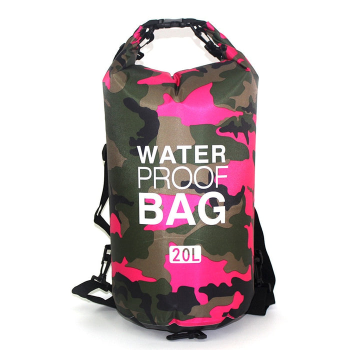 Outdoor Camouflage Portable Rafting Diving Dry Bag Sack PVC Waterproof Folding Swimming Storage Bag for River Trekking 2/5/10L