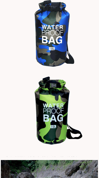 Outdoor Camouflage Portable Rafting Diving Dry Bag Sack PVC Waterproof Folding Swimming Storage Bag for River Trekking 2/5/10L