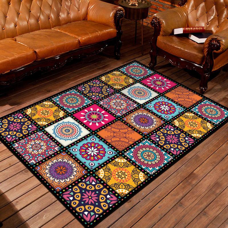 Decorative classic Modern  Home Mat Geometric Trellis Design Vintage