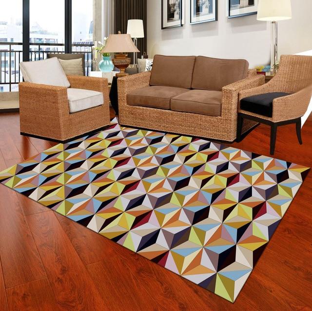Decorative classic Modern  Home Mat Geometric Trellis Design Vintage