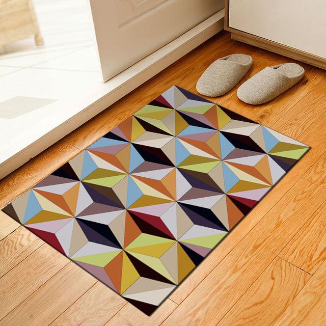 Decorative classic Modern  Home Mat Geometric Trellis Design Vintage
