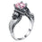 Women's Skull Ring Birthstone Punk style