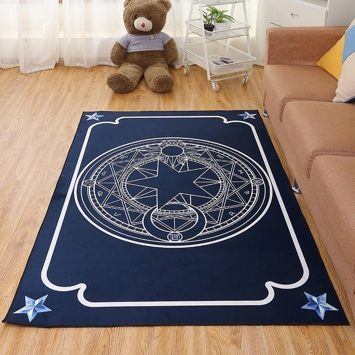 Moon Star Printed Large Size Home Rugs