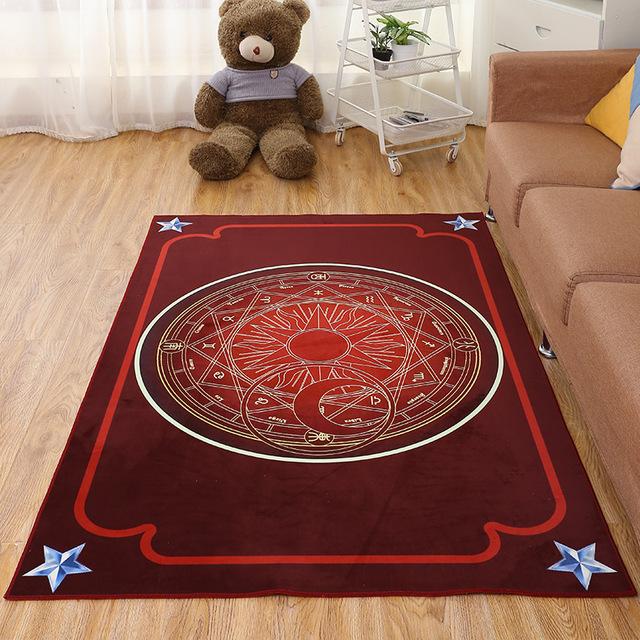 Moon Star Printed Large Size Home Rugs