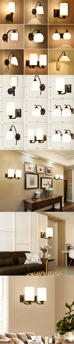 Vintage Wall Light Luminaria Bedside Reading Lamp LED E27 bulb Retro Wall Lamp Bedroom Wall Lighting Contemporary HGhomeart