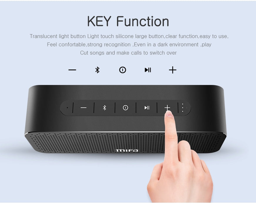 Bluetooth Speaker Metal Portable Super Bass Wireless speaker Bluetooth4.2 3D Digital Sound Loudspeaker Handfree MIC TWS MIFA A20