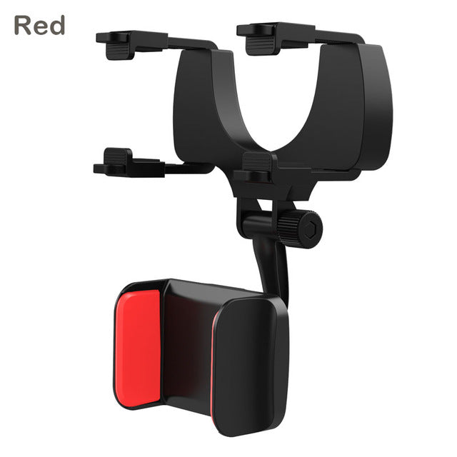 Car Phone Holder mounts on Car Rearview Mirror 360 Degrees For iPhone Samsung GPS Smartphone Stand Universal