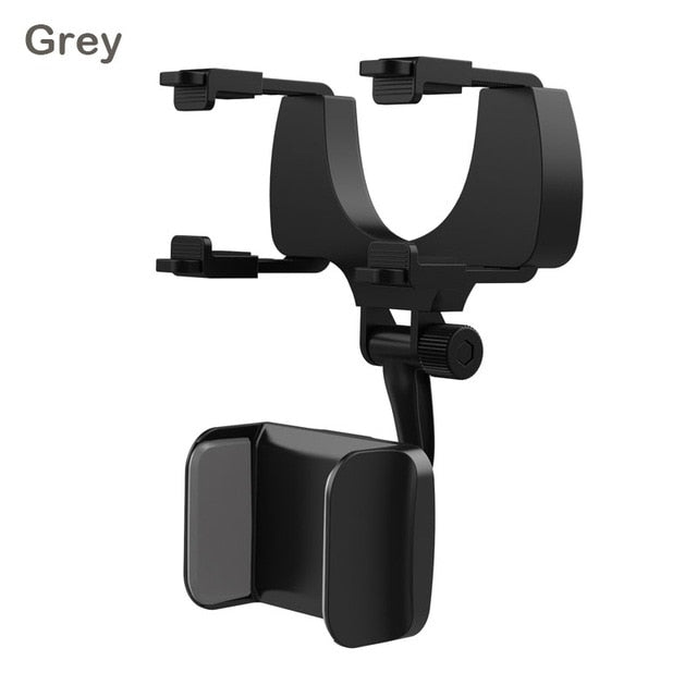 Car Phone Holder mounts on Car Rearview Mirror 360 Degrees For iPhone Samsung GPS Smartphone Stand Universal